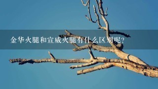 金华火腿和宣威火腿有什么区别呢? 金华火腿和宣威火腿有什么区别呢?