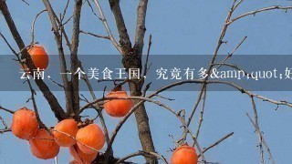 云南,一个美食王国,究竟有多"好&quo 云南,一个美食王国,究竟有多"好&quo