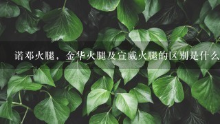 诺邓火腿,金华火腿及宣威火腿的区别是什么?哪种更好吃? 诺邓火腿,金华火腿及宣威火腿的区别是什么?哪种更好吃?