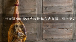 云南禄劝的撒坝火腿比起宣威火腿,哪个更好吃一点? 云南禄劝的撒坝火腿比起宣威火腿,哪个更好吃一点?