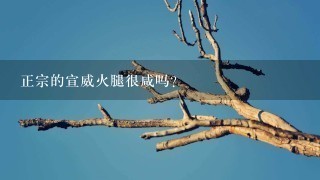 正宗的宣威火腿很咸吗? 正宗的宣威火腿很咸吗?