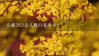 宣威2021总人数口是多少? 宣威2021总人数口是多少?
