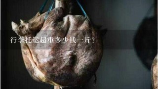 行李托运超重多少钱1斤? 行李托运超重多少钱1斤?