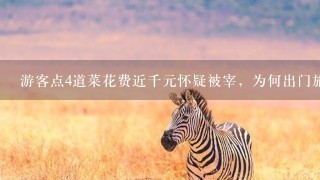 游客点4道菜花费近千元怀疑被宰,为何出门旅游经常 游客点4道菜花费近千元怀疑被宰,为何出门旅游经常