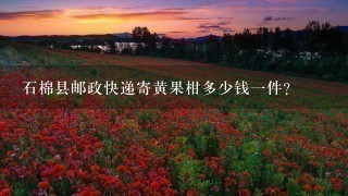 石棉县邮政快递寄黄果柑多少钱1件? 石棉县邮政快递寄黄果柑多少钱1件?