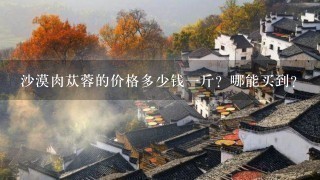沙漠肉苁蓉的价格多少钱1斤?哪能买到? 沙漠肉苁蓉的价格多少钱1斤?哪能买到?