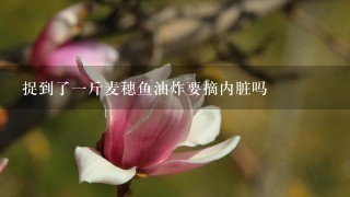 捉到了1斤麦穗鱼油炸要摘内脏吗 捉到了1斤麦穗鱼油炸要摘内脏吗