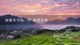 海蟹多少钱1斤,海蟹价格 海蟹多少钱1斤,海蟹价格