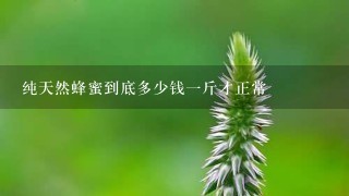 纯天然蜂蜜到底多少钱1斤才正常 纯天然蜂蜜到底多少钱1斤才正常