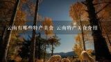 云南有哪些特产美食 云南特产美食介绍,云南的特产有哪些？