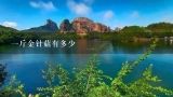 一斤金针菇有多少,一斤塔菜有多少