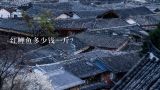 红鲤鱼多少钱一斤？鲤鱼苗一斤10个左右的个体批发价多少钱？