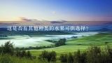 这是否有其他种类的水果可供选择？