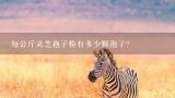 每公斤灵芝孢子粉有多少颗孢子？