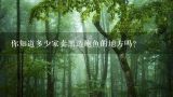 你知道多少家卖黑边鲍鱼的地方吗？