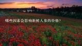哪些因素会影响新鲜人参的价格？