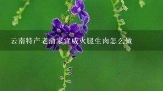 云南特产老蒲家宣威火腿生肉怎么做 云南特产老蒲家宣威火腿生肉怎么做