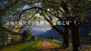 宣威火腿凭什么能称为“云腿之冠”? 宣威火腿凭什么能称为“云腿之冠”?
