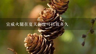 宣威火腿在夏天36度可以放多久 宣威火腿在夏天36度可以放多久