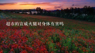 超市的宣威火腿对身体有害吗 超市的宣威火腿对身体有害吗
