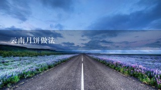 云南月饼做法 云南月饼做法