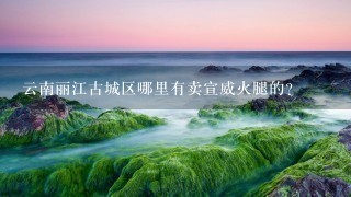 云南丽江古城区哪里有卖宣威火腿的? 云南丽江古城区哪里有卖宣威火腿的?