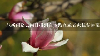 从新闻路云南日报到白龙路宣威老火腿私房菜怎么坐车 从新闻路云南日报到白龙路宣威老火腿私房菜怎么坐车