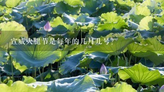 宣威火腿节是每年的几月几号? 宣威火腿节是每年的几月几号?