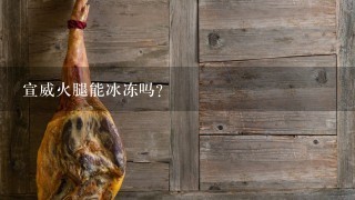 宣威火腿能冰冻吗? 宣威火腿能冰冻吗?