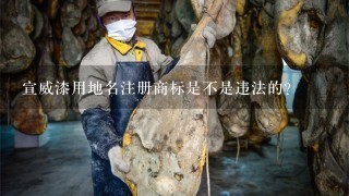 宣威漆用地名注册商标是不是违法的? 宣威漆用地名注册商标是不是违法的?