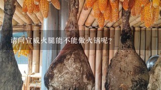 请问宣威火腿能不能做火锅呢? 请问宣威火腿能不能做火锅呢?