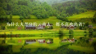 为什么大部分的云南人,都不喜欢出省? 为什么大部分的云南人,都不喜欢出省?