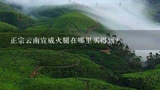 正宗云南宣威火腿在哪里买得到? 正宗云南宣威火腿在哪里买得到?