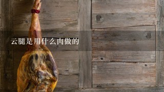 云腿是用什么肉做的 云腿是用什么肉做的