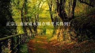 正宗云南宣威火腿在哪里买得到? 正宗云南宣威火腿在哪里买得到?