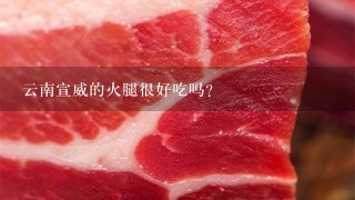 云南宣威的火腿很好吃吗? 云南宣威的火腿很好吃吗?