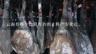 云南有哪个比较有名的土特产专卖店。 云南有哪个比较有名的土特产专卖店。