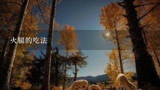 火腿的吃法 火腿的吃法