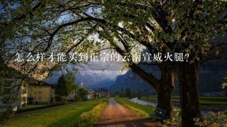 怎么样才能买到正宗的云南宣威火腿? 怎么样才能买到正宗的云南宣威火腿?