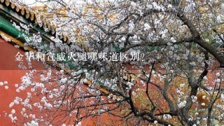 金华和宣威火腿哪味道区别? 金华和宣威火腿哪味道区别?