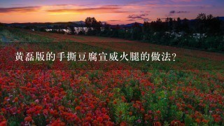 黄磊版的手撕豆腐宣威火腿的做法? 黄磊版的手撕豆腐宣威火腿的做法?