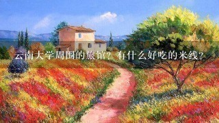 云南大学周围的旅馆?有什么好吃的米线? 云南大学周围的旅馆?有什么好吃的米线?