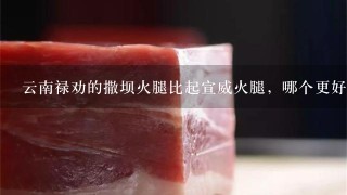 云南禄劝的撒坝火腿比起宣威火腿,哪个更好吃一点? 云南禄劝的撒坝火腿比起宣威火腿,哪个更好吃一点?