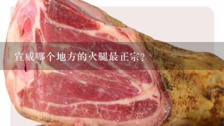 宣威哪个地方的火腿最正宗? 宣威哪个地方的火腿最正宗?