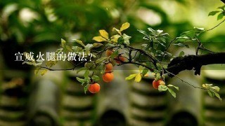 宣威火腿的做法? 宣威火腿的做法?