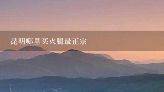 昆明哪里买火腿最正宗 昆明哪里买火腿最正宗
