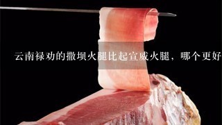 云南禄劝的撒坝火腿比起宣威火腿,哪个更好吃一点? 云南禄劝的撒坝火腿比起宣威火腿,哪个更好吃一点?