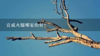宣威火腿哪家的好? 宣威火腿哪家的好?