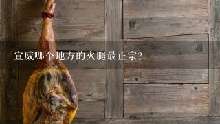 宣威哪个地方的火腿最正宗? 宣威哪个地方的火腿最正宗?