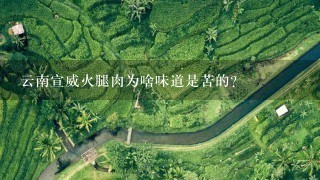 云南宣威火腿肉为啥味道是苦的? 云南宣威火腿肉为啥味道是苦的?